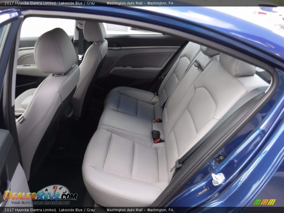 2017 Hyundai Elantra Limited Lakeside Blue / Gray Photo #26