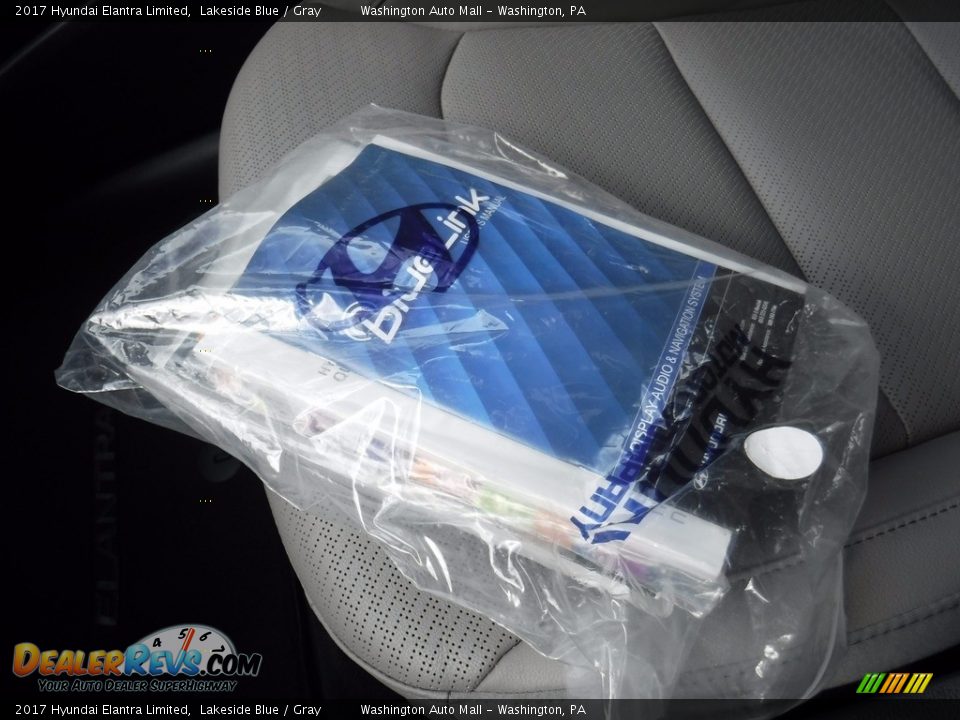 2017 Hyundai Elantra Limited Lakeside Blue / Gray Photo #27