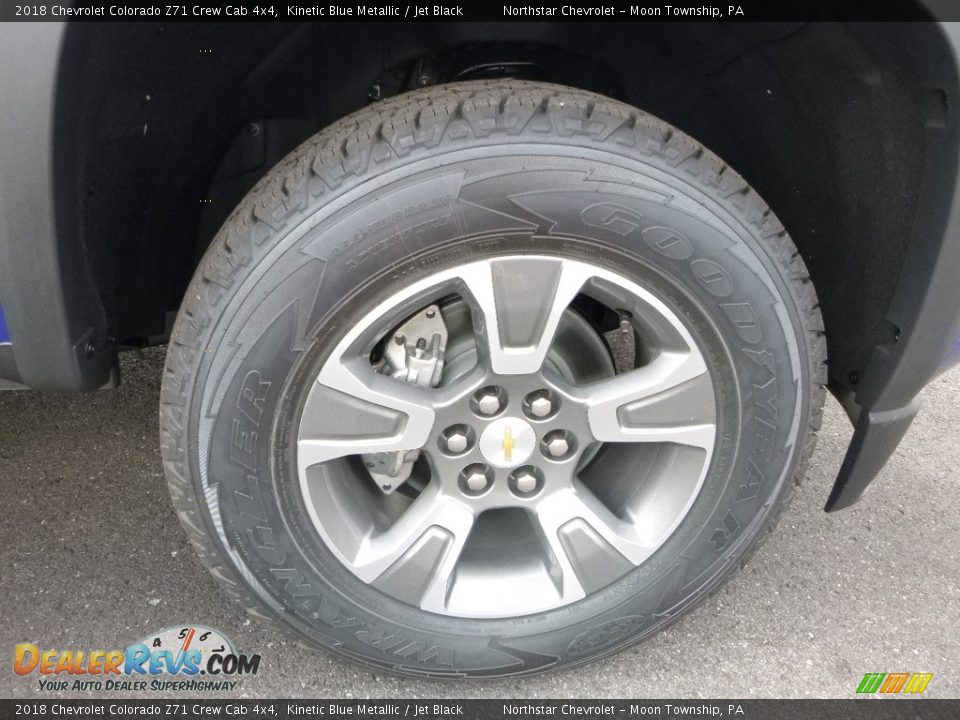 2018 Chevrolet Colorado Z71 Crew Cab 4x4 Kinetic Blue Metallic / Jet Black Photo #8