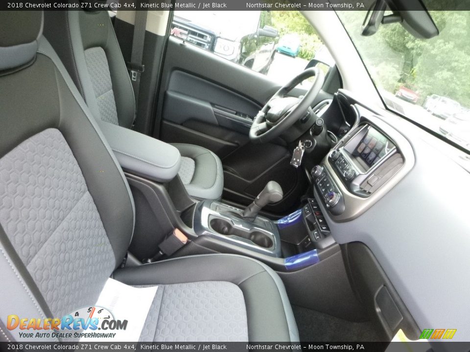 2018 Chevrolet Colorado Z71 Crew Cab 4x4 Kinetic Blue Metallic / Jet Black Photo #10
