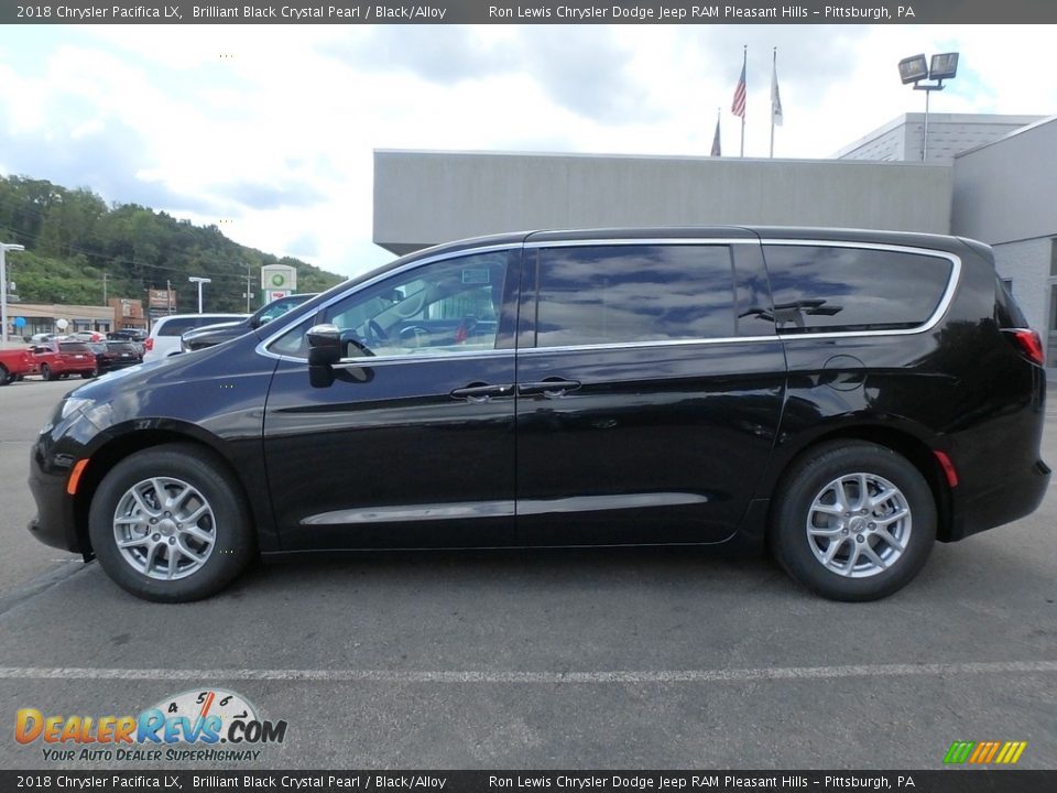 Brilliant Black Crystal Pearl 2018 Chrysler Pacifica LX Photo #2