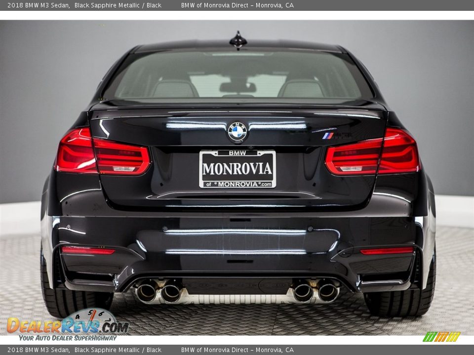 2018 BMW M3 Sedan Black Sapphire Metallic / Black Photo #4