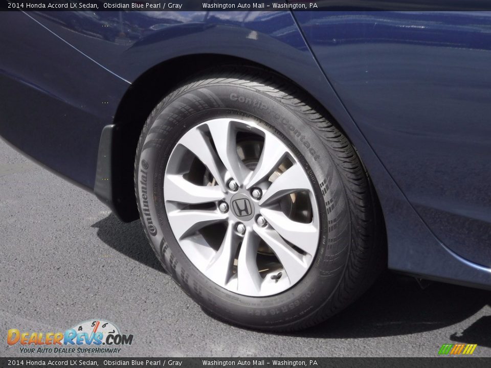 2014 Honda Accord LX Sedan Obsidian Blue Pearl / Gray Photo #3