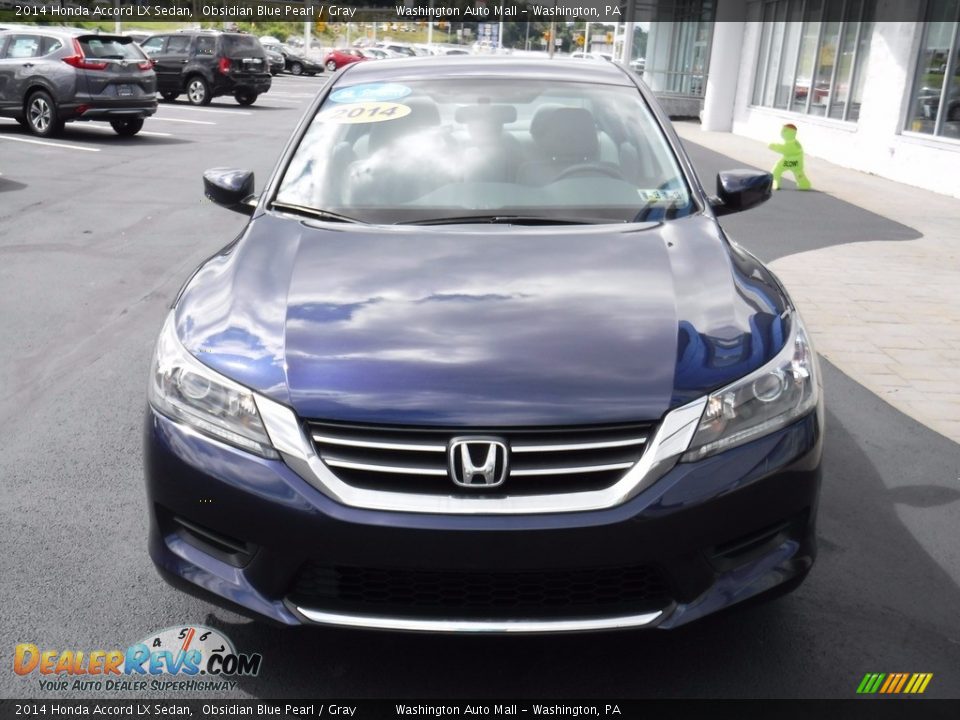 2014 Honda Accord LX Sedan Obsidian Blue Pearl / Gray Photo #4