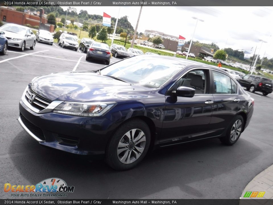 2014 Honda Accord LX Sedan Obsidian Blue Pearl / Gray Photo #5
