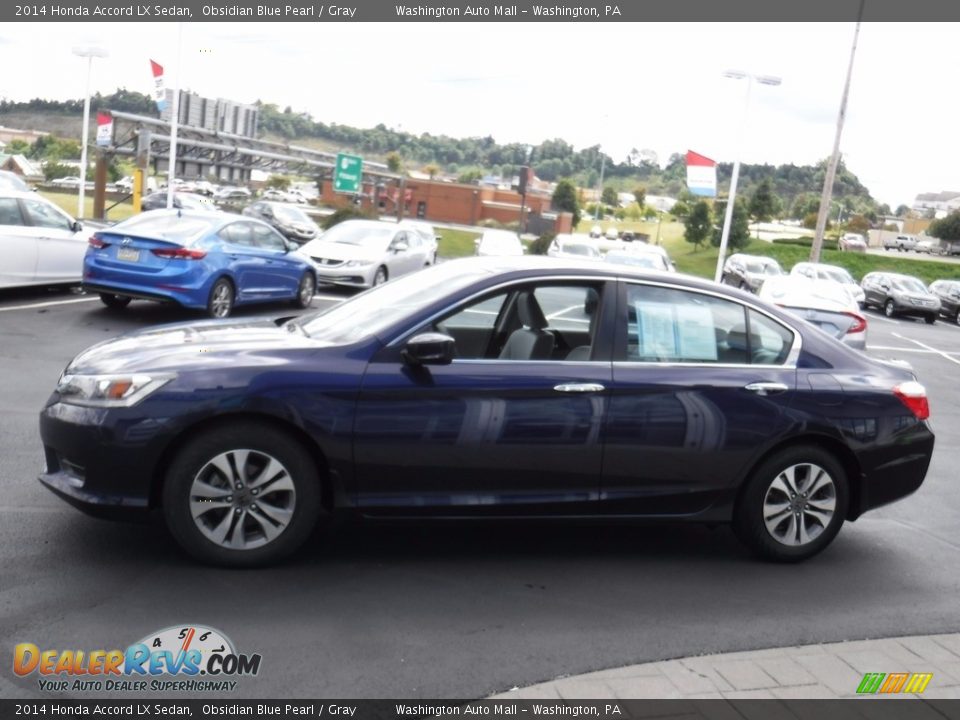 2014 Honda Accord LX Sedan Obsidian Blue Pearl / Gray Photo #6