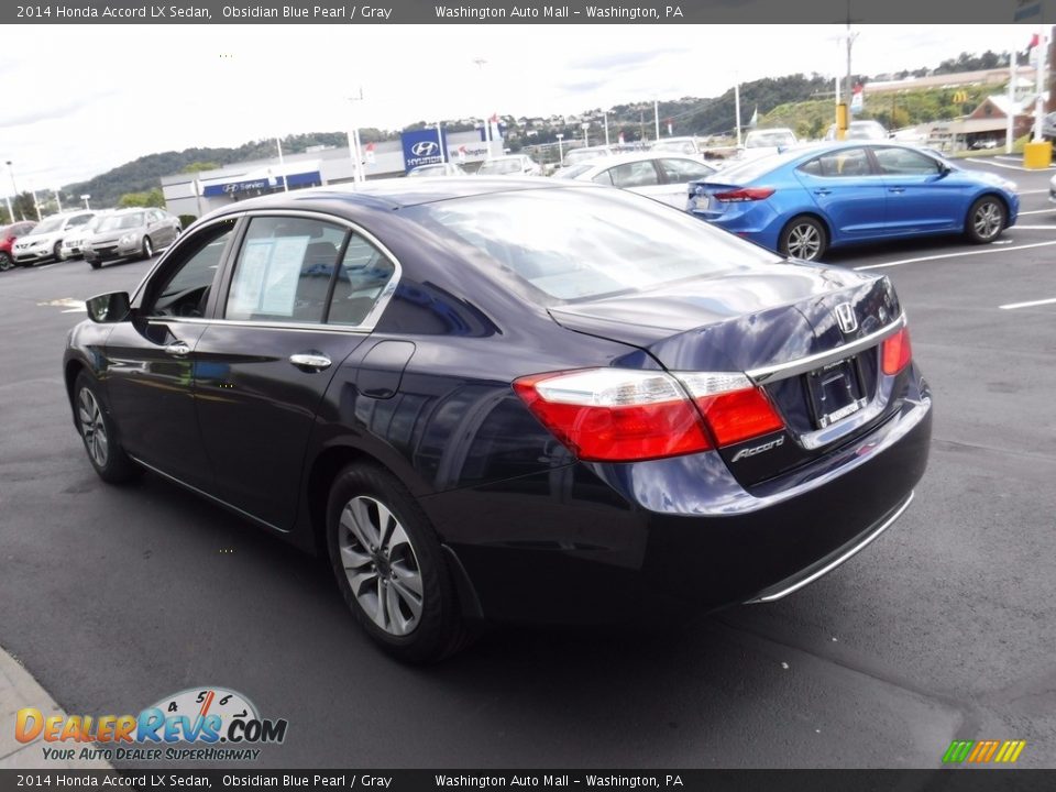 2014 Honda Accord LX Sedan Obsidian Blue Pearl / Gray Photo #7