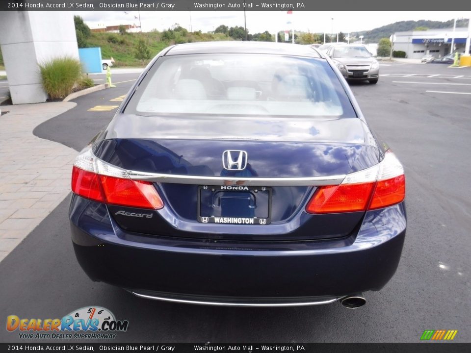 2014 Honda Accord LX Sedan Obsidian Blue Pearl / Gray Photo #8
