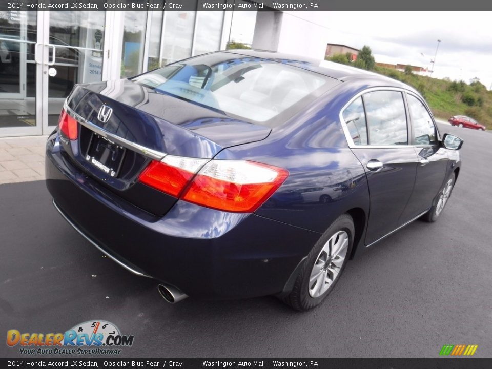 2014 Honda Accord LX Sedan Obsidian Blue Pearl / Gray Photo #9