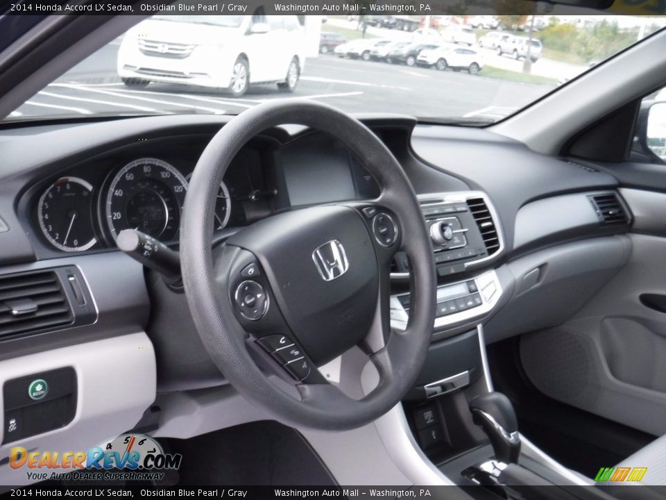 2014 Honda Accord LX Sedan Obsidian Blue Pearl / Gray Photo #10