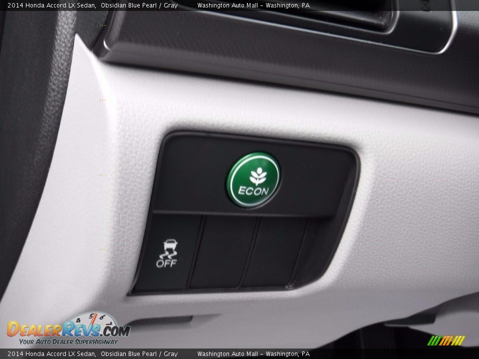2014 Honda Accord LX Sedan Obsidian Blue Pearl / Gray Photo #14