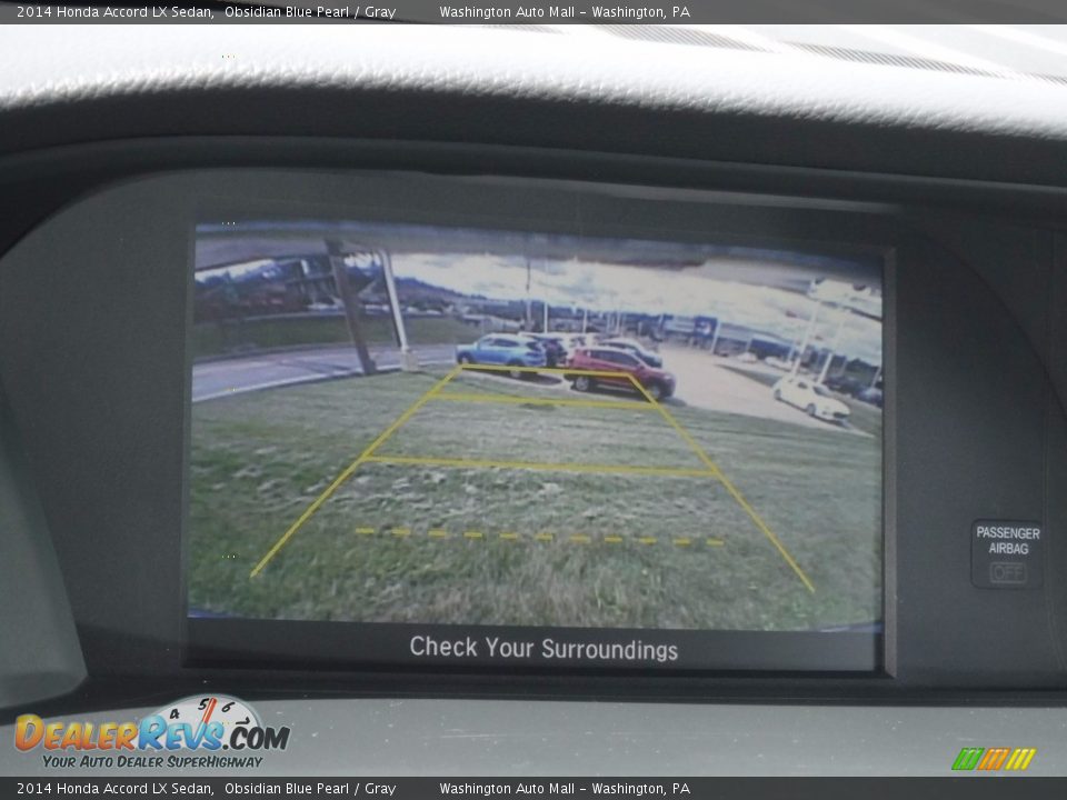 2014 Honda Accord LX Sedan Obsidian Blue Pearl / Gray Photo #17
