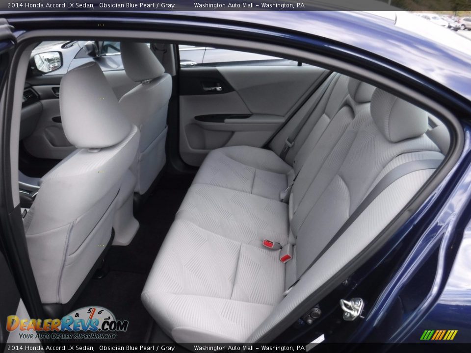 2014 Honda Accord LX Sedan Obsidian Blue Pearl / Gray Photo #22
