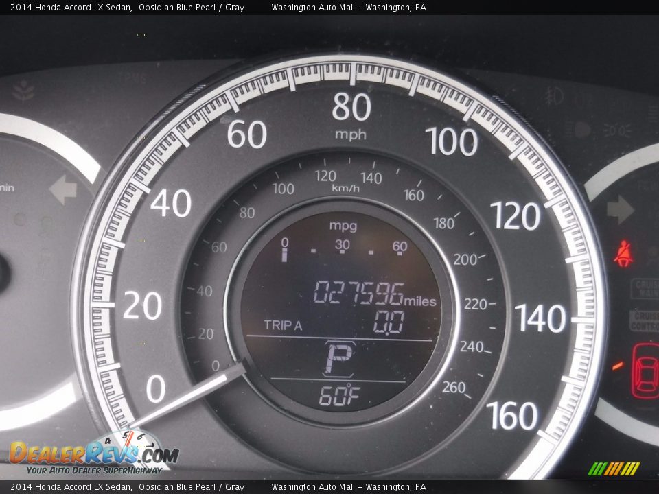 2014 Honda Accord LX Sedan Obsidian Blue Pearl / Gray Photo #24