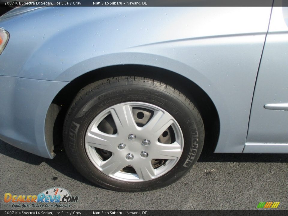 2007 Kia Spectra LX Sedan Ice Blue / Gray Photo #21