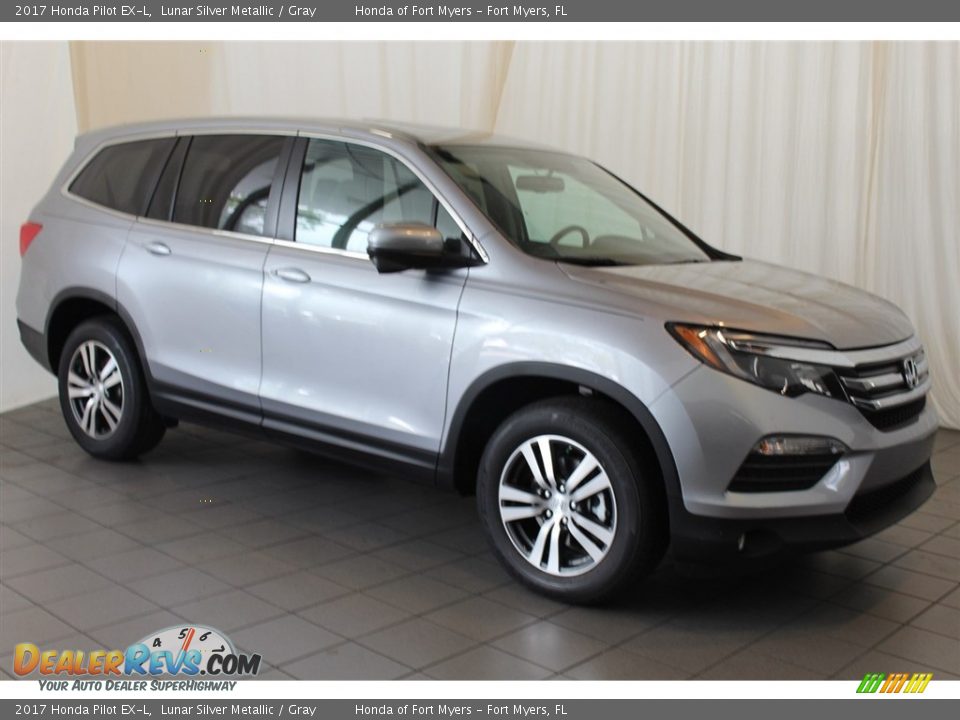 2017 Honda Pilot EX-L Lunar Silver Metallic / Gray Photo #2