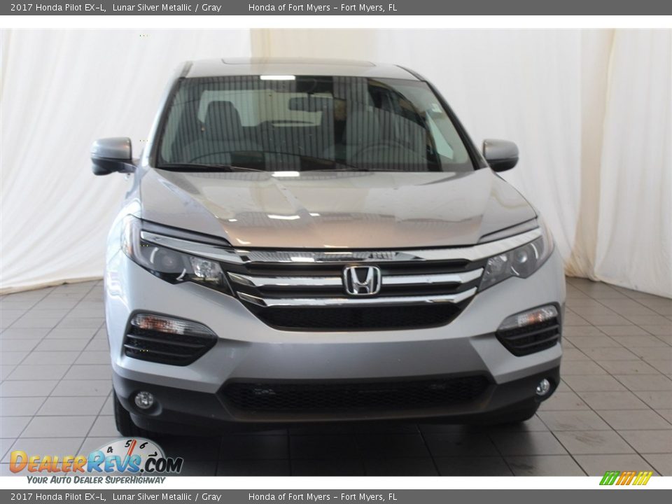 2017 Honda Pilot EX-L Lunar Silver Metallic / Gray Photo #3