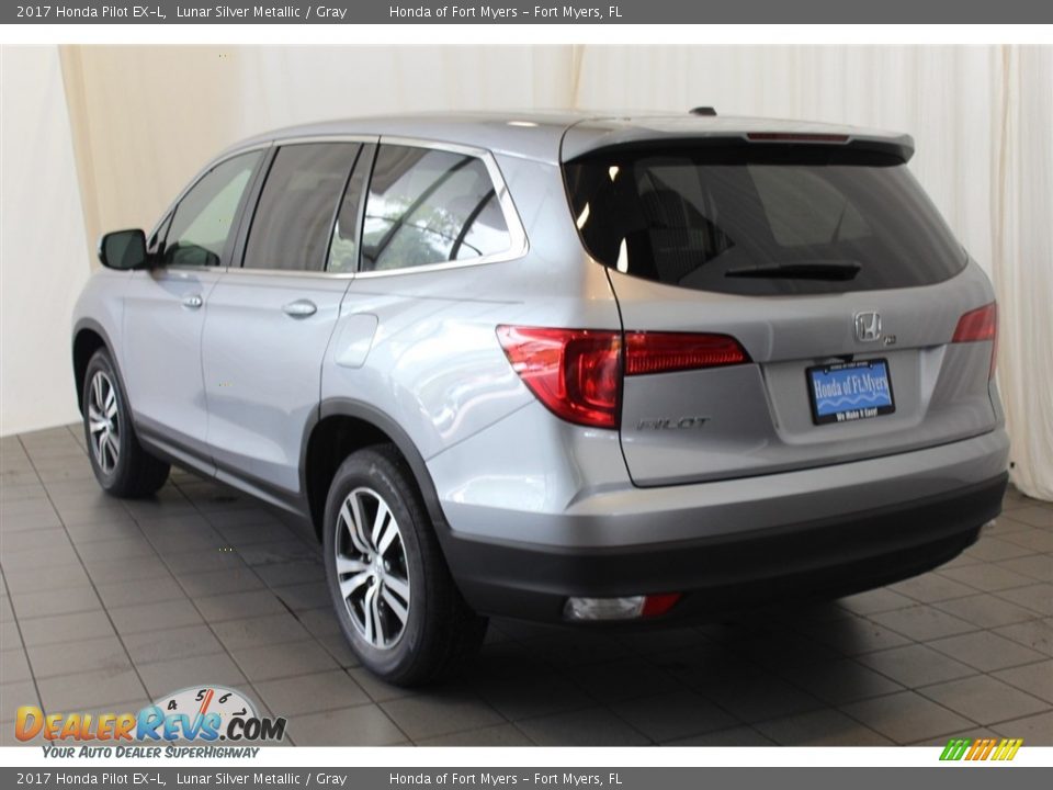 2017 Honda Pilot EX-L Lunar Silver Metallic / Gray Photo #7