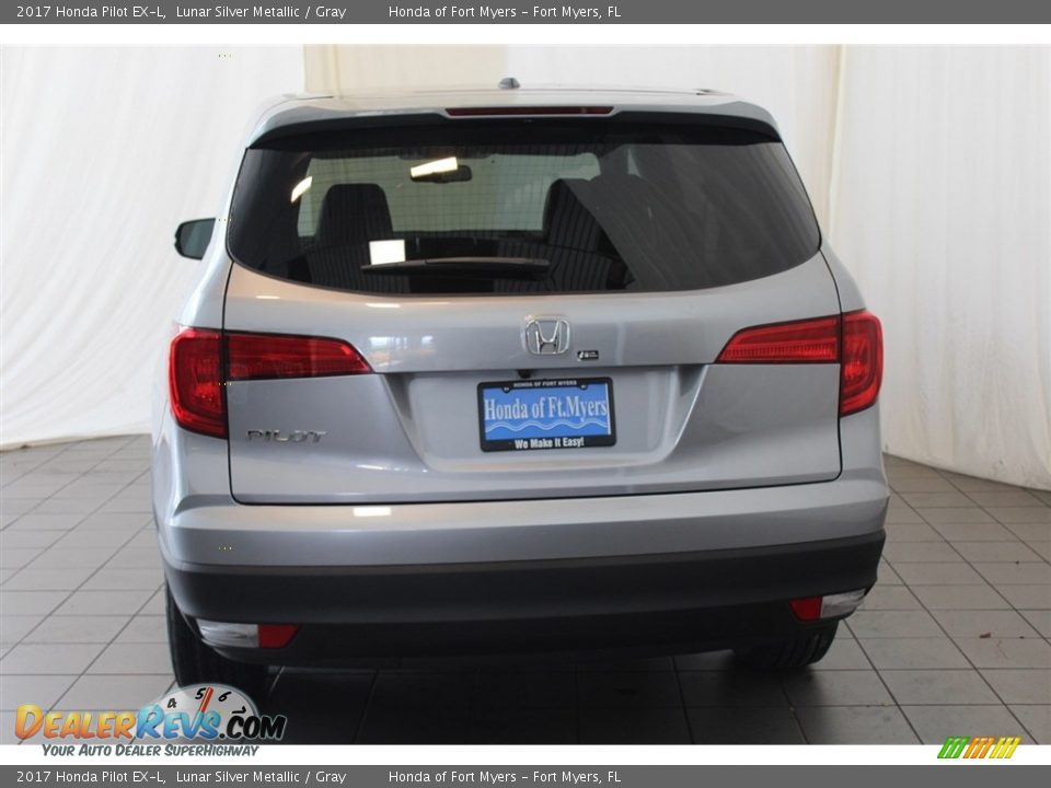 2017 Honda Pilot EX-L Lunar Silver Metallic / Gray Photo #8