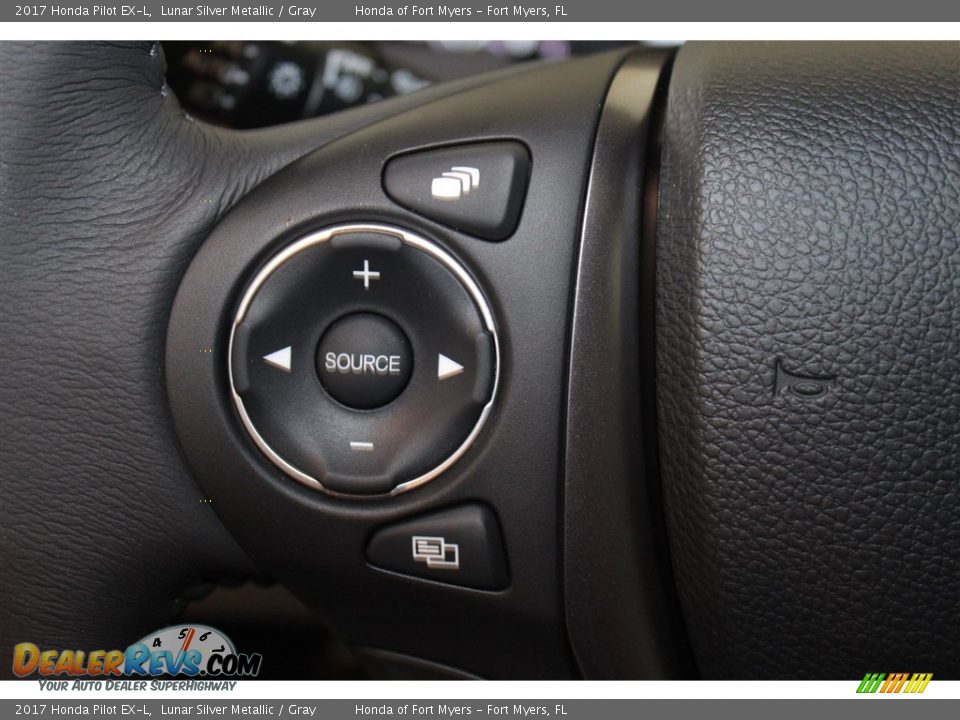 2017 Honda Pilot EX-L Lunar Silver Metallic / Gray Photo #13