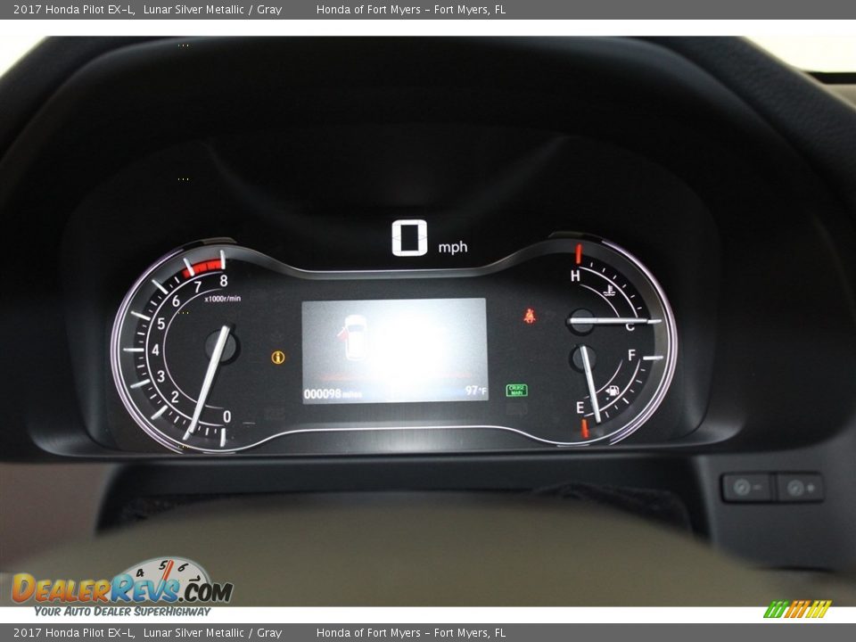 2017 Honda Pilot EX-L Lunar Silver Metallic / Gray Photo #16