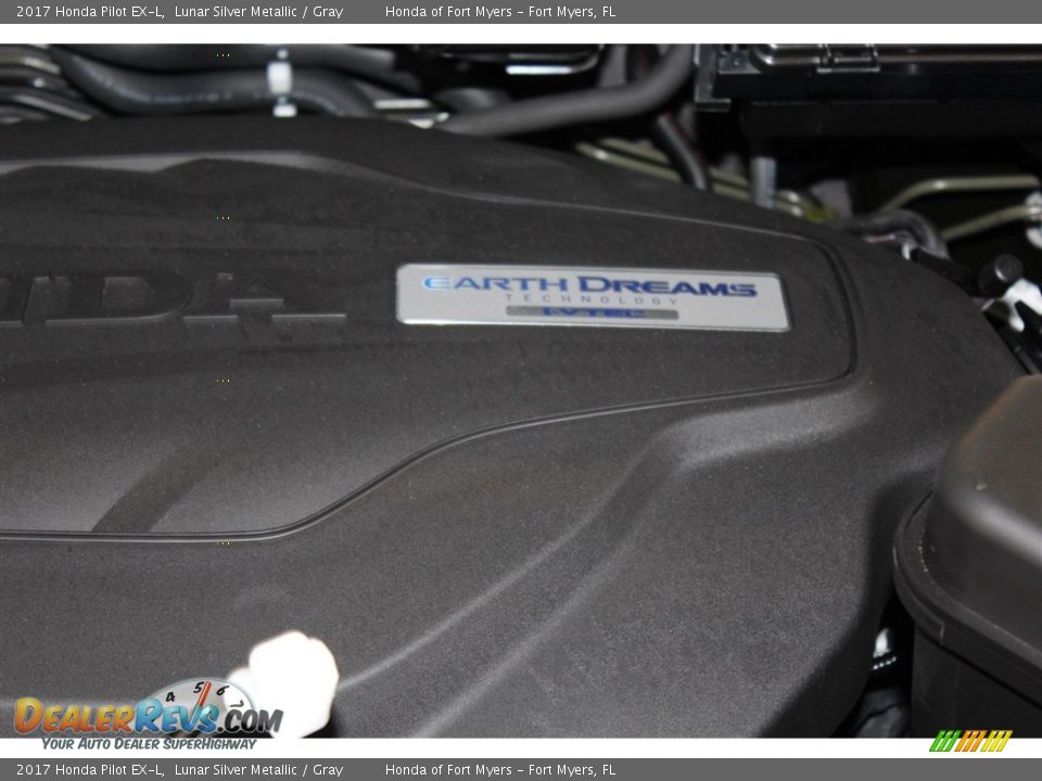 2017 Honda Pilot EX-L Lunar Silver Metallic / Gray Photo #27