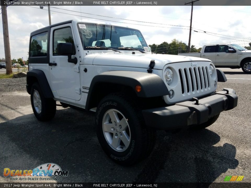 2017 Jeep Wrangler Sport 4x4 Bright White / Black Photo #1