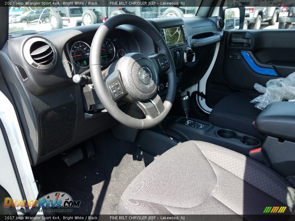 2017 Jeep Wrangler Sport 4x4 Bright White / Black Photo #6