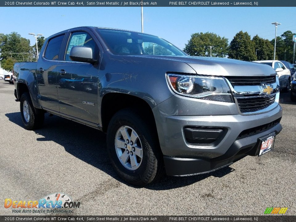 2018 Chevrolet Colorado WT Crew Cab 4x4 Satin Steel Metallic / Jet Black/Dark Ash Photo #1