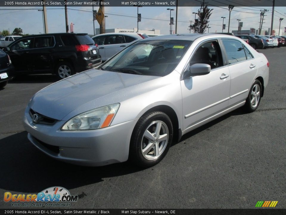 2005 Honda Accord EX-L Sedan Satin Silver Metallic / Black Photo #2
