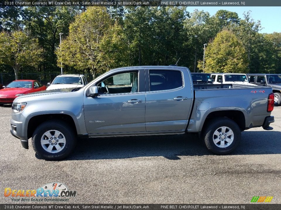 2018 Chevrolet Colorado WT Crew Cab 4x4 Satin Steel Metallic / Jet Black/Dark Ash Photo #3