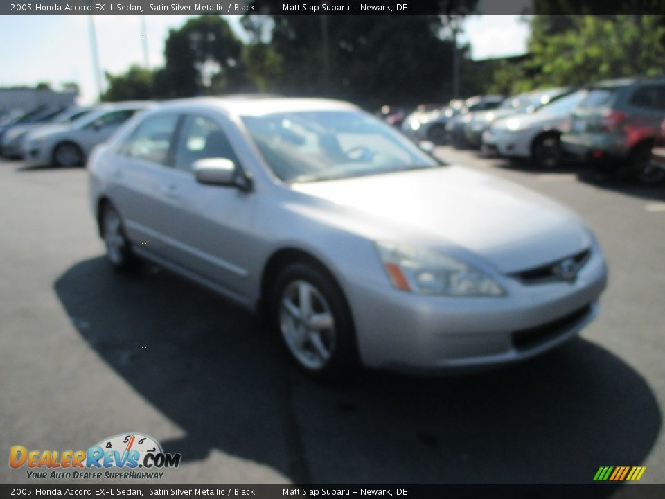 2005 Honda Accord EX-L Sedan Satin Silver Metallic / Black Photo #4