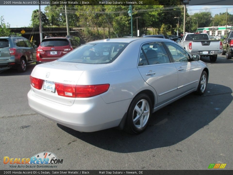 2005 Honda Accord EX-L Sedan Satin Silver Metallic / Black Photo #6