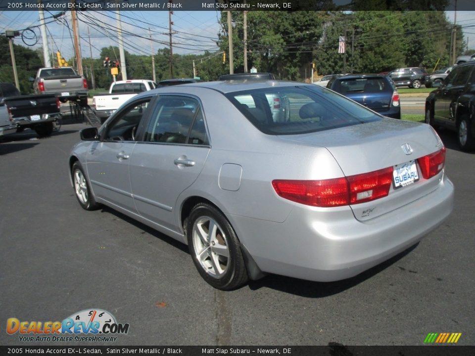 2005 Honda Accord EX-L Sedan Satin Silver Metallic / Black Photo #8