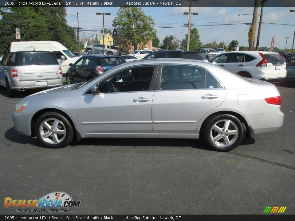 2005 Honda Accord EX-L Sedan Satin Silver Metallic / Black Photo #9