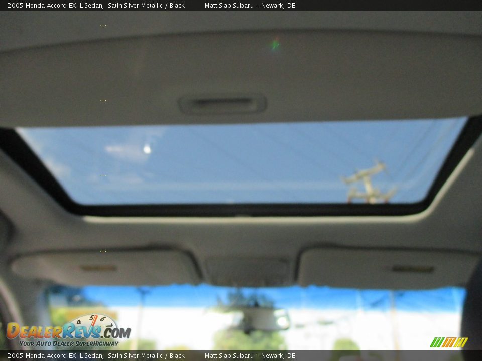 2005 Honda Accord EX-L Sedan Satin Silver Metallic / Black Photo #19