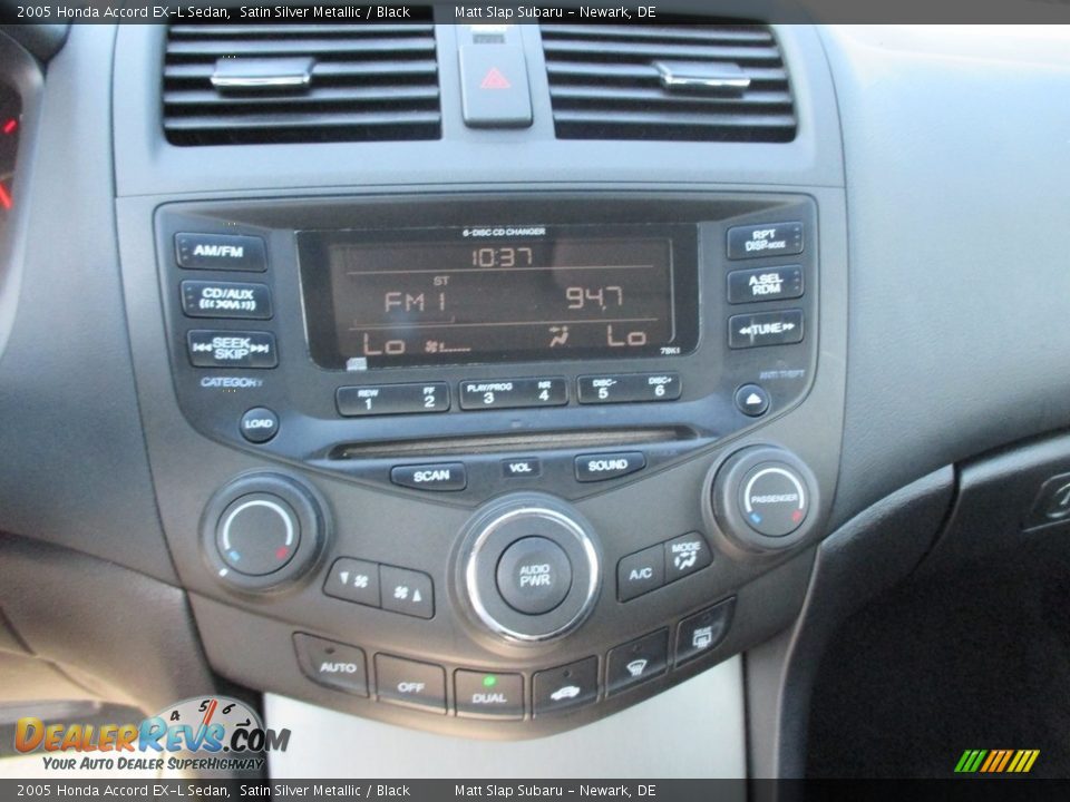 2005 Honda Accord EX-L Sedan Satin Silver Metallic / Black Photo #24
