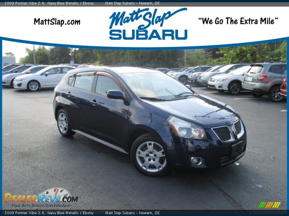 2009 Pontiac Vibe 2.4 Navy Blue Metallic / Ebony Photo #1