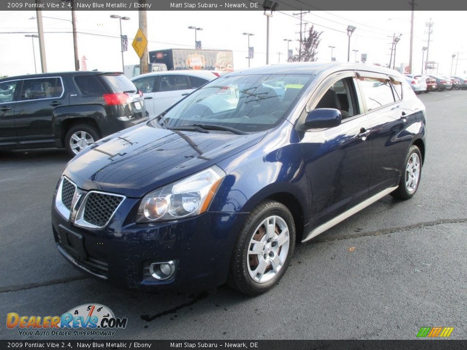 2009 Pontiac Vibe 2.4 Navy Blue Metallic / Ebony Photo #2