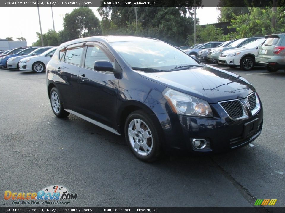 2009 Pontiac Vibe 2.4 Navy Blue Metallic / Ebony Photo #4