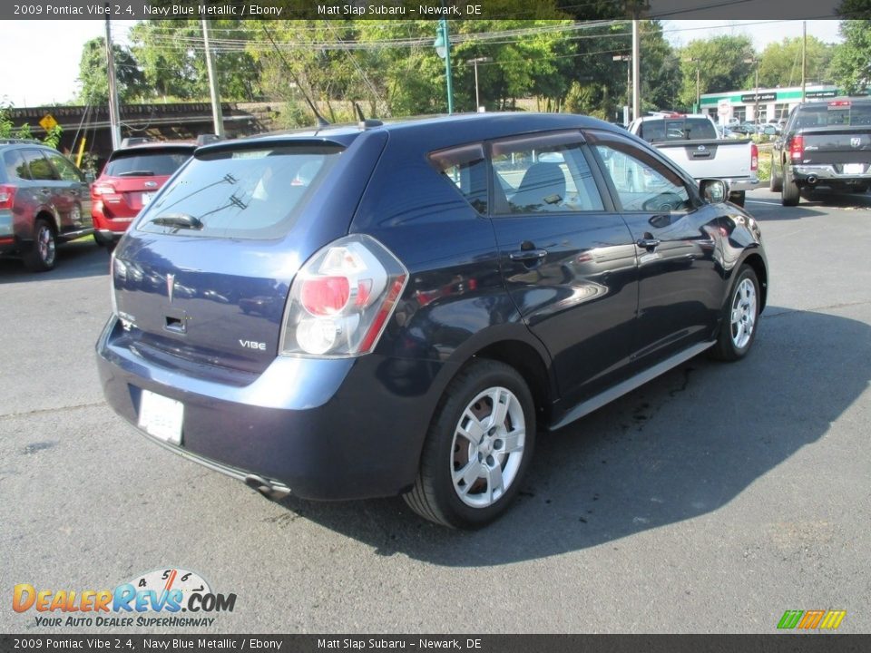 2009 Pontiac Vibe 2.4 Navy Blue Metallic / Ebony Photo #6