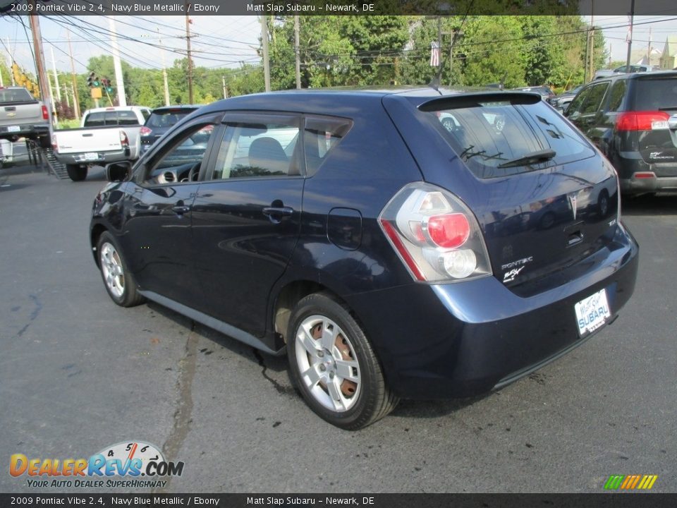 2009 Pontiac Vibe 2.4 Navy Blue Metallic / Ebony Photo #8