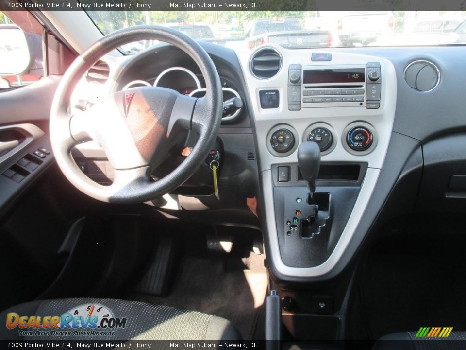 2009 Pontiac Vibe 2.4 Navy Blue Metallic / Ebony Photo #10