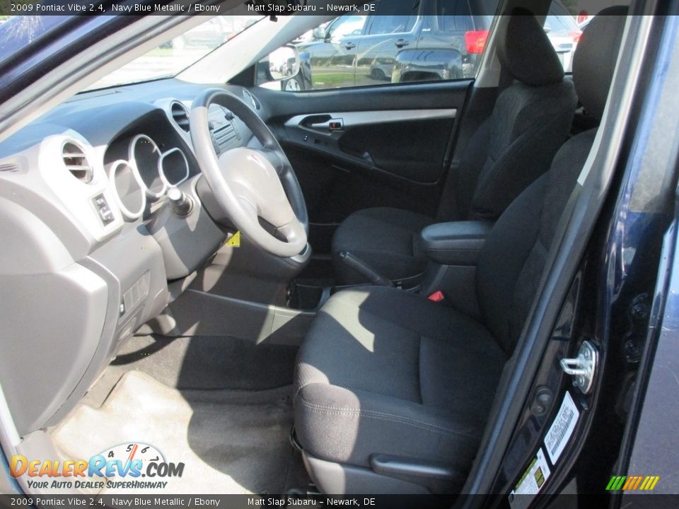 2009 Pontiac Vibe 2.4 Navy Blue Metallic / Ebony Photo #12