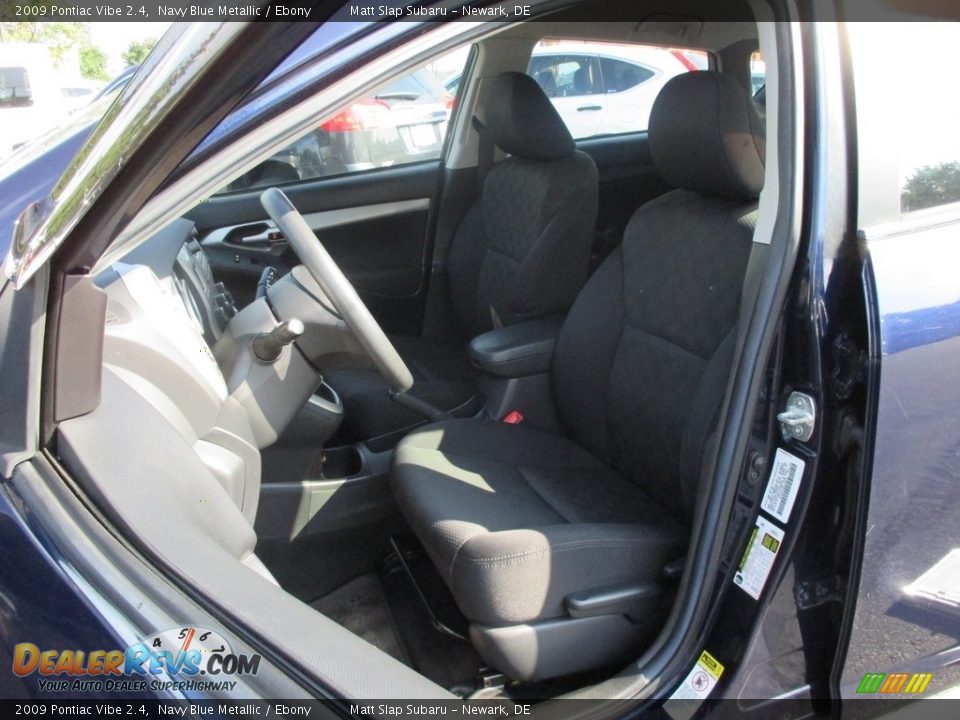 2009 Pontiac Vibe 2.4 Navy Blue Metallic / Ebony Photo #15