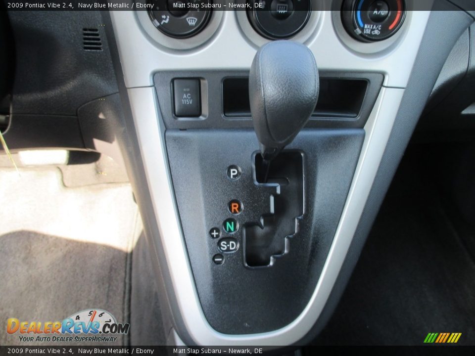 2009 Pontiac Vibe 2.4 Navy Blue Metallic / Ebony Photo #25