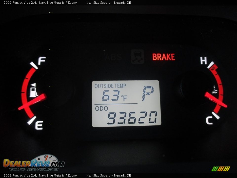 2009 Pontiac Vibe 2.4 Navy Blue Metallic / Ebony Photo #27