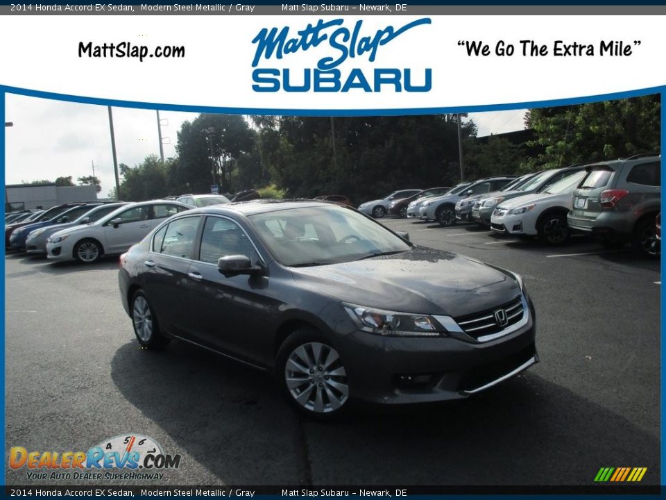 2014 Honda Accord EX Sedan Modern Steel Metallic / Gray Photo #1