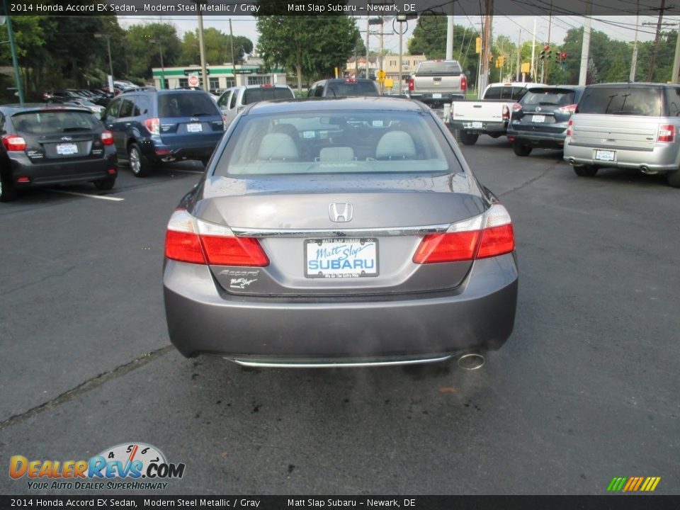 2014 Honda Accord EX Sedan Modern Steel Metallic / Gray Photo #7