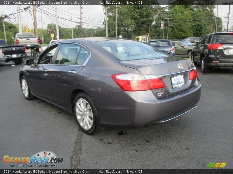 2014 Honda Accord EX Sedan Modern Steel Metallic / Gray Photo #8